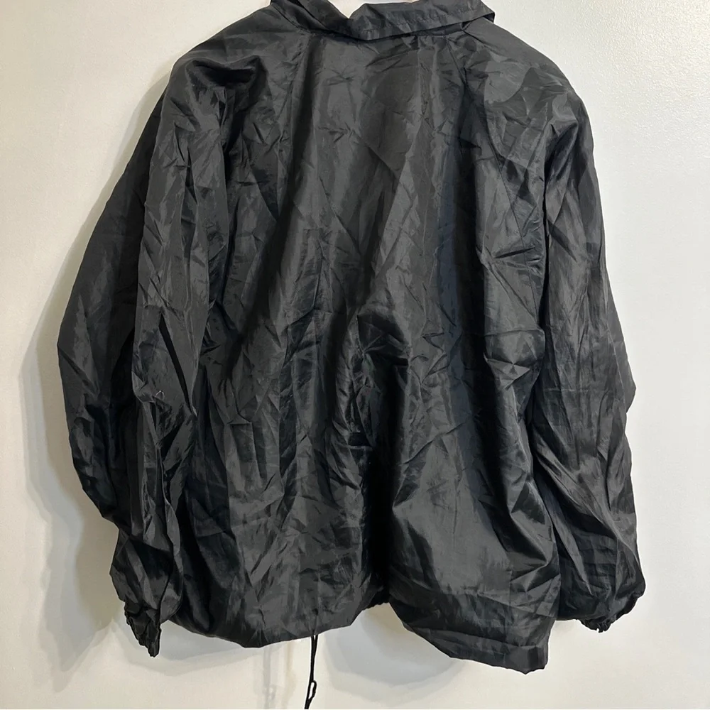 RARE Vintage Mattel Toys Jacket Windbreaker Zip Up Black & Red Large/extra Large